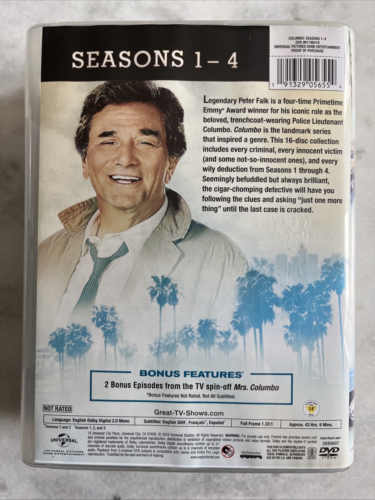 Columbo: The Complete Series (DVD 1971-2003) Peter Falk, Box Set, + 24 TV Movies