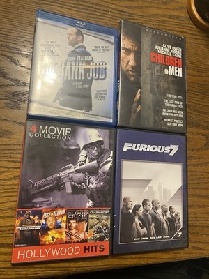 Action Dvd Blu Ray Lot Bank Job Jason Statham Children Of Men Furious7 Paul Walk