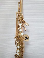 YAMAHA YSS-475II Soprano Saxophone Used With Hard Case Mouthpiece
