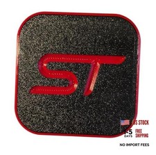 Custom Red ST Hitch Cover for Explorer/Edge - 2 Inch Receiver - Made in USA
