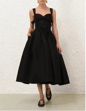 Zimmermann Crush Picnic Midi Dress Size 3/US10/UK14 RRP-$1650 New with Tags