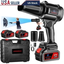 Cordless Leaf Blower Battery Powered Lightweight One-Handed High Speed Motor New