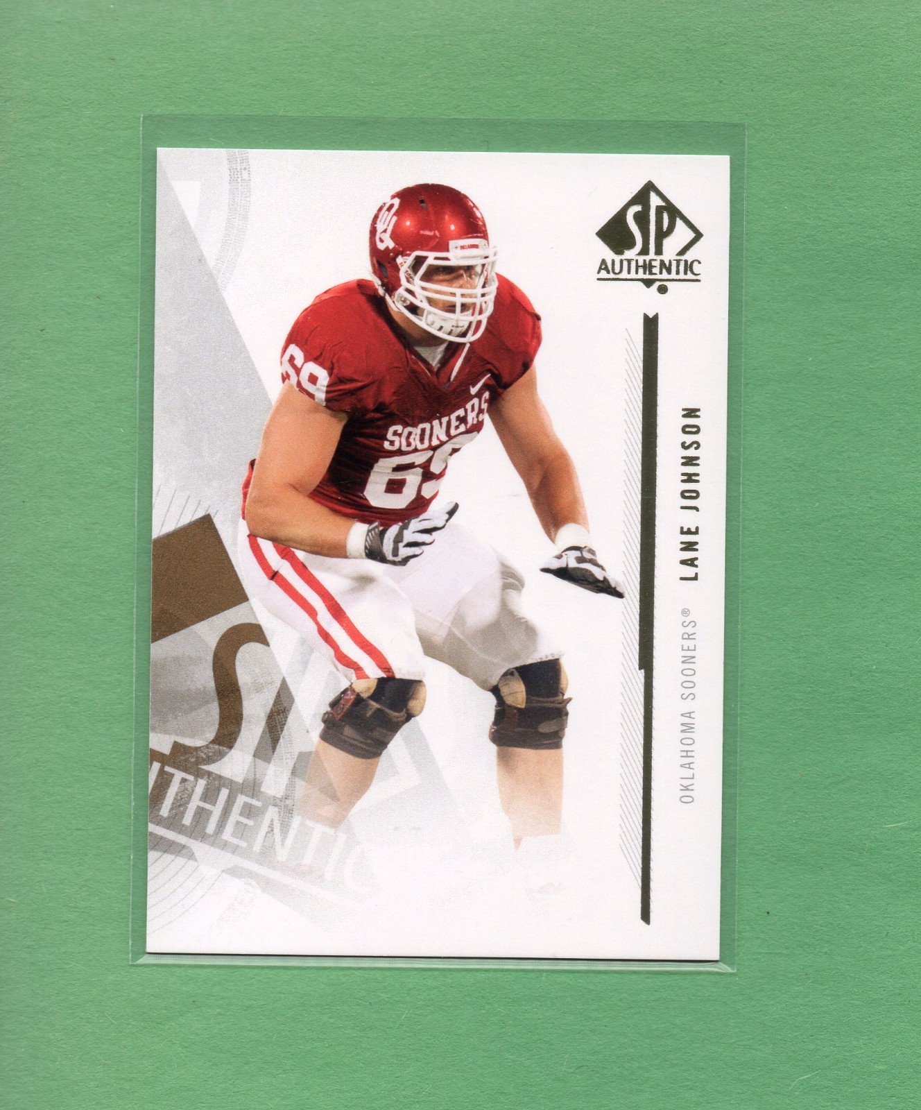 2013 Upper Deck SP Authentic Football Lane Johnson #81 ROOKIE Card Eagles RC