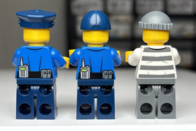 LEGO CITY: Mobile Police Unit (60044) MINIFIGURES ONLY Cops Robbers Crook Jail