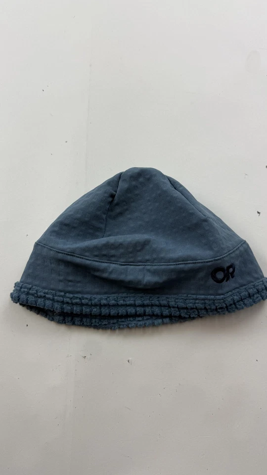 Gorro de investigación al aire libre ajustado para hombre pequeño mediano azul forrado de lana invierno Foto 3 de 4