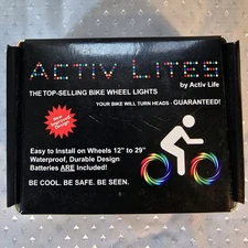 Activ Life Bike Wheel Lights (2 Tire, Patriotic) Top Easter Basket Stuffers for 