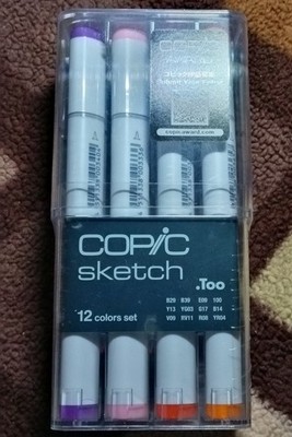 Copic Sketch Marker 12 Color Basic Set