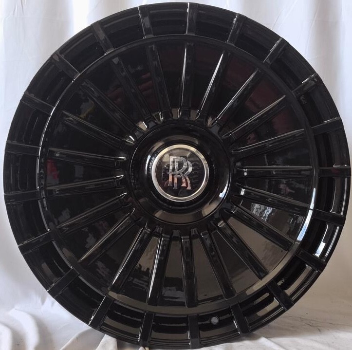 22" INCH ROLLS ROYCE RIMS CULLINAN GHOST PHANTOM FORGED BLACK WHEELS SET OF 4