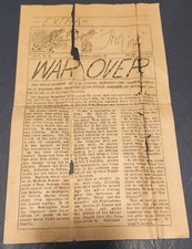 RARE WW2 The Line Vol. V, No. 41 WAR OVER August 15, 1945 Newspaper