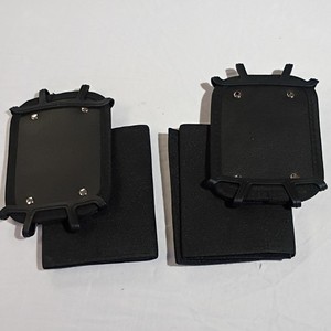 2 Black Universal Adjustable Cell Phone Armband Holder, Hook & Loop Fastener