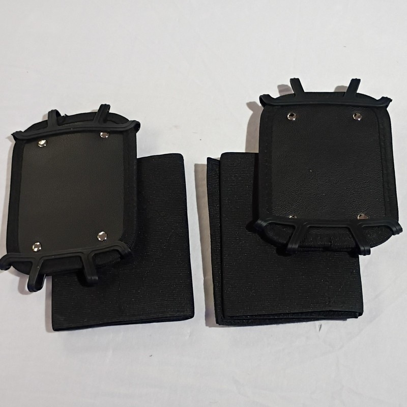 2 Black Universal Adjustable Cell Phone Armband Holder, Hook & Loop Fastener