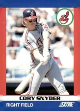 1991 Score 100 Superstars #74 Cory Snyder