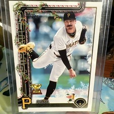 2025 Topps Holiday PAUL SKENES #HE-15 Hidden Elf Variation Pirates- NM 