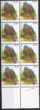 [3053] Belgium 2002 birds stamps (8x) VF MNH se tenant with dubble printing