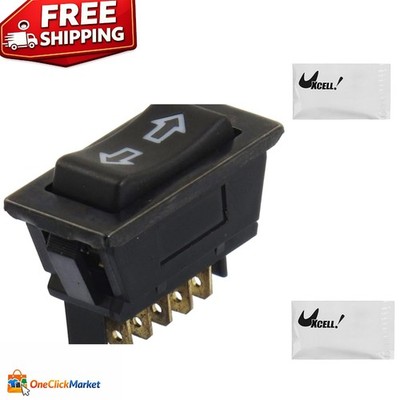 High-Performance DC 12V 20A Momentary DPDT Car Power Window Switch - Black