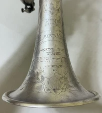 Antique ca 1925 KING LIBERTY Model Silver Trumpet by H N WHITE  78462 SN G3D