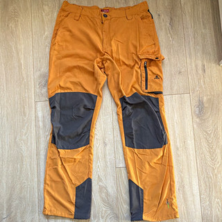 OCK Herren Outdoor Wanderhose zum Wandern Orange/Grau Größe 54