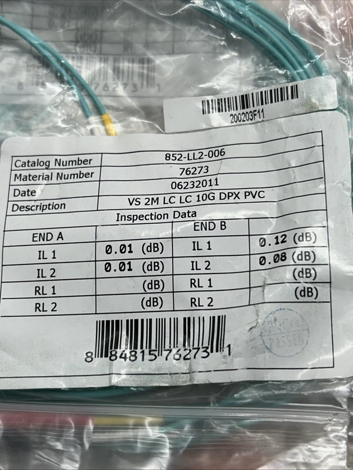 Lot of 8 Fiber Connector Cables - See Pictures for wires included - Image 2 of 4