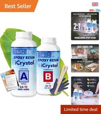 Crystal Clear Epoxy Resin 1.5kg - Fast Drying, Non-Toxic for Versatile Crafting