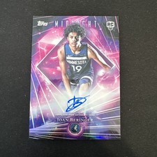 JOAN BERINGER 2025-26 TOPPS MIDNIGHT ROOKIE DARK MATTER DMAR-JB RC ON CARD AUTO