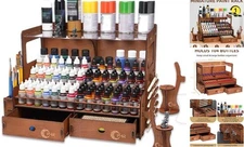  Paint 104 Paint Holes+2x Paint Brush Holder+2x Painting Handle+2x Drawer