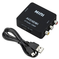 Adaptador convertidor RCA a HDMI AV 1080P para TV audio video compuesto CVBS AV2HDMI