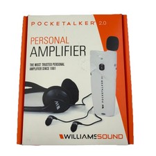 Williams Sound Pocketalker 2.0 Personal Amplifier Bundle PKT 2.0 EH - New OB