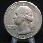1941-D Washington Quarter AU