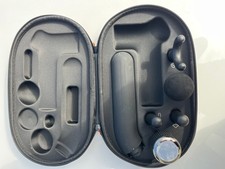 Sharper Image Percussion Massager Hot Cold 6 Heads Case Attachments Set
