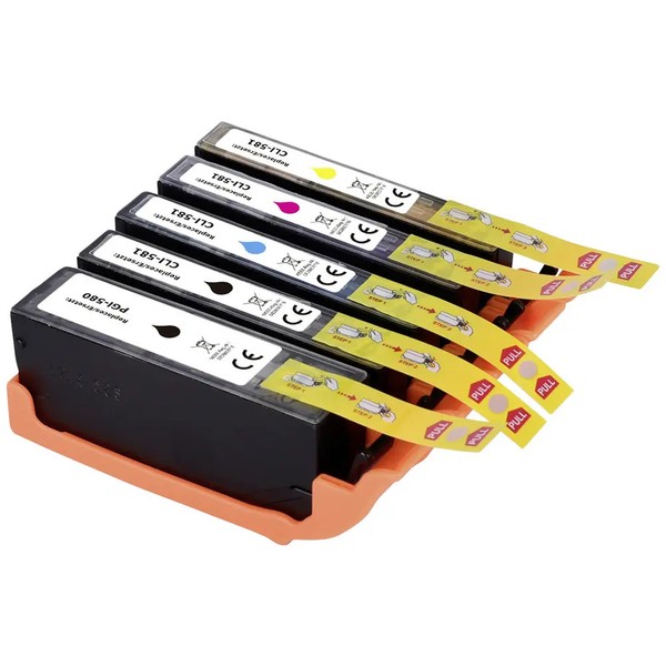 Renkforce Druckerpatrone Ersetzt Canon PGI-580PGBK, CLI-581BK, CLI-581C,-image