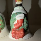 Ceramic Hand Painted Christmas Bell Ornaments, Santa & Mrs Claus, Multicolor 2pk — photo 5