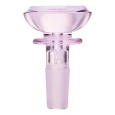 14mm Glass Saucer Bowl Slide For Bongs Water Pipes Hookahs - Pink