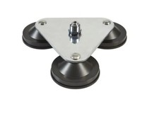 Triple 4" Magnet Antenna Mount With HD Stud CB Ham Radio 3/8-24 PCPM3R