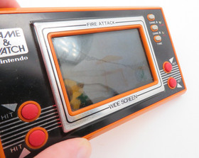 Vintage 1982 Nintendo "Fire Attack" Game & Watch Wide screen, AS-IS Parts/Repair
