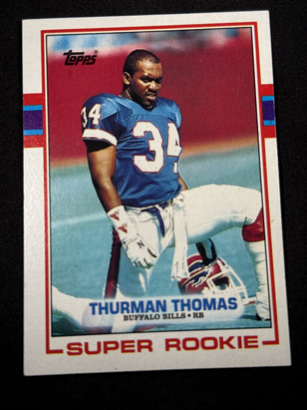 1989 Topps Football Thurman Thomas #45 Rookie
