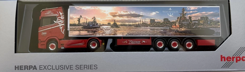 SCANIA CS20HD RÜTER HAMBURG MOTIV HAMBURGER HAFENSCHLEPPER KÜHLKOFFERSATTELZUG - Bild 2 von 4