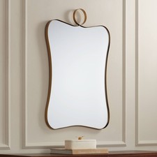 Uttermost Emily 24" x 36" Polished Brass Wall Mirror