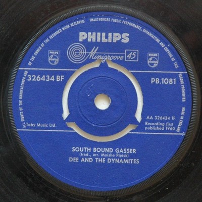 Dee And The Dynamites - South Bound Gasser (7'', Single, Mono) (Near Mint (NM or 