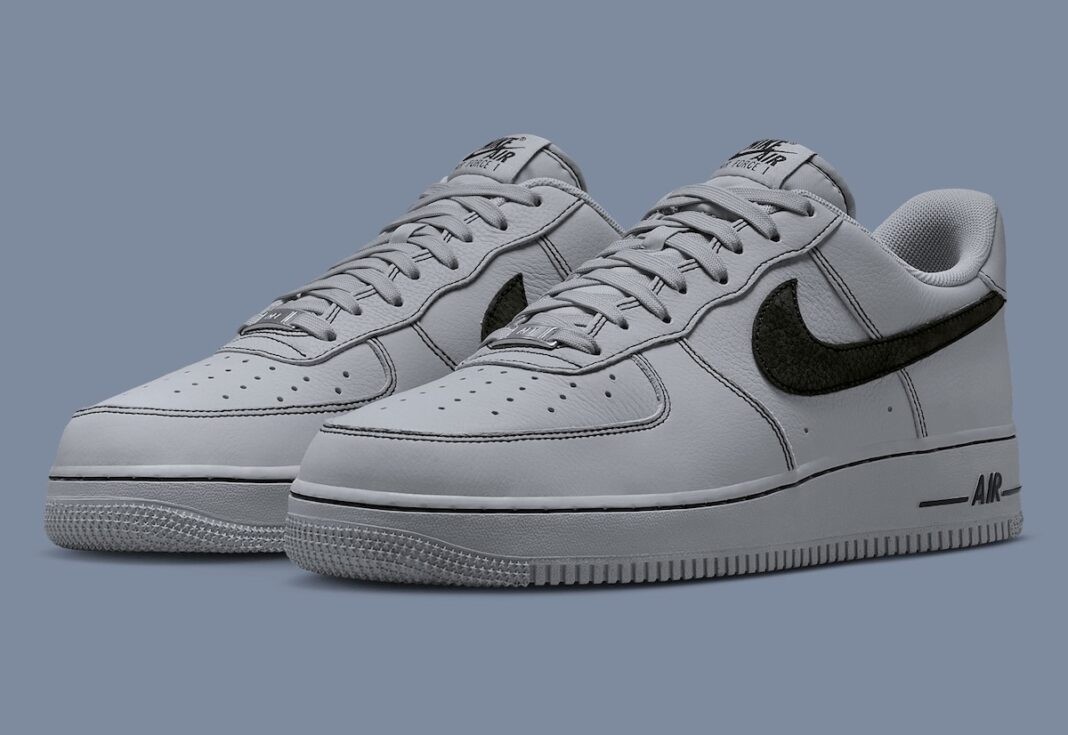 Nike Air Force 1 Low Shoes Wolf Gray Black HQ2037-004 Men's Sizes