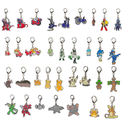 Pokemon Center Original Evolution Set Metal Charm Keychain — You