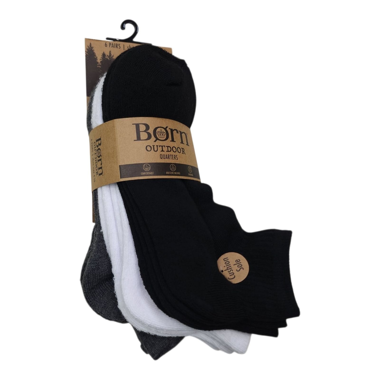 SAOLA Calze Born Outdoor Quarters suola ammortizzata 6 pezzi traspiranti soggiorno caldo misto lana