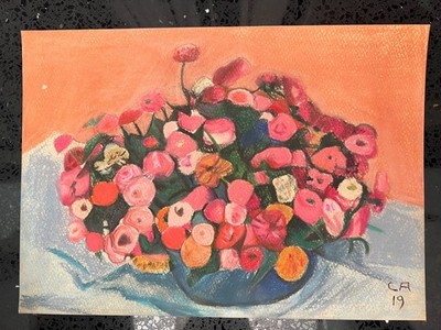 Cuno Amiet (Handmade) Drawing on antique paper Signed and stamped 8 x 11 inches