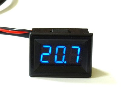 Mini LED Thermometer -30°+125°C klein hell Digitalthermometer genaues blau, grün