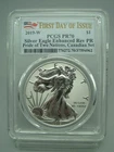 2019-W Enhanced Reverse Proof American Silver Eagle PCGS PR 70