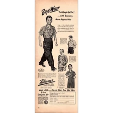 Reliance Manufacturing Co. Shirts Chicago IL 1940s WWII Era Clipping SV29-4