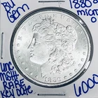 1880 MICRO O BU UNCIRCULATED MORGAN SILVER DOLLAR U.S. MINT RARE KEY DATE 6000