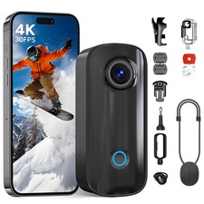 SJCAM C100PLUS 4K Mini Body Camera Hands-Free Action Camera Vlogging Camera
