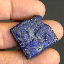 Beautiful old lapis lazuli Stone Roman intaglio pendant 