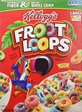 Kellogg's Froot Loops Cereal 43.6 Total Ounce Two Bag Value Box