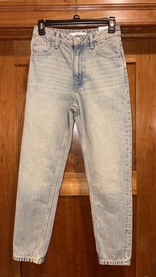 Mango MNG Denim Mom High Waisted Ankle Jeans Size 0 NWT